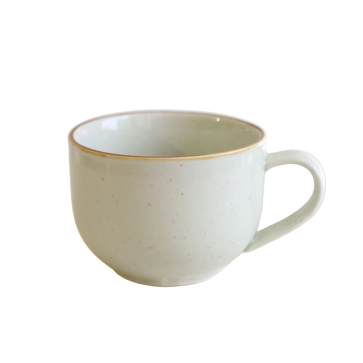 Danny Home Cup and Saucer Set 6 Pieces Celadon Speckled with Reactive Rim. Shop Online at Zubaidas Homestore Pakistan