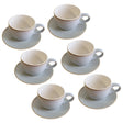 Danny Home Cup and Saucer Set 6 Pieces Speckled Light Blue Stoneware at Zubaidas Homestore Pakistan