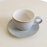 Danny Home Cup and Saucer Set 6 Pieces Speckled Light Blue Stoneware. Best Homestore in Pakistan