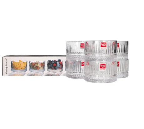 Danny Home Dessert Glass Cup Set 6pcs 230ml at Zubaidas Homestore