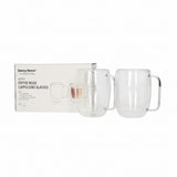 Danny Home Double Walled Glass Mug with Handle 200ml at Zubaidas Homestore