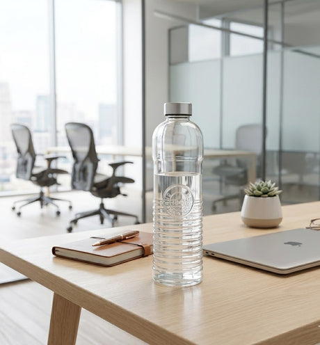 Danny Home Glass Bottle with Ribbed Bottom 1000ml at Zubaidas Homestore Best for Home Shopping