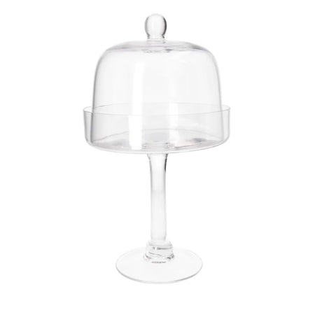 Danny Home Glass Cheese Platter with Dome 18.8cm at Zubaidas Homestore