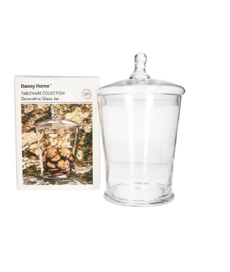 Danny Home Glass Cookie Jar 18cm at Zubaidas Homestore