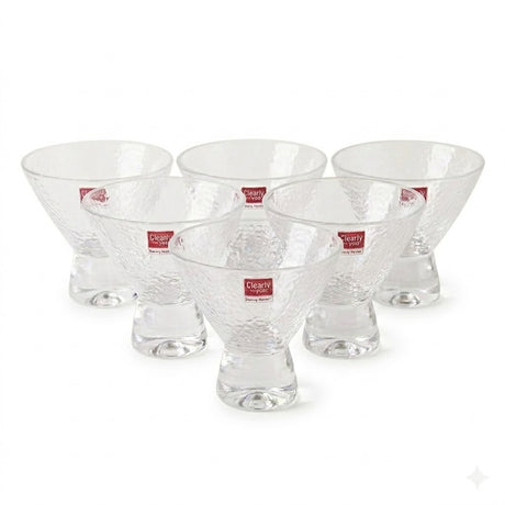 Danny Home Glass Dessert Bowl Set 6pcs 180ml at Zubaidas Homestore
