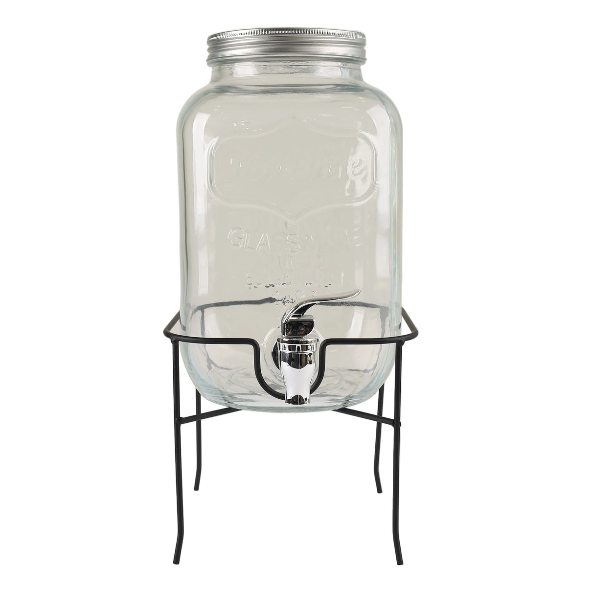 Danny Home Glass Dispenser With Tap and Stand 2pcs at Zubaidas Homestore Best for Home Shopping