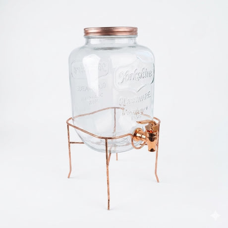 Danny Home Glass Dispenser With Tap and Stand 4L at Zubaidas Homestore Best for Home Shopping