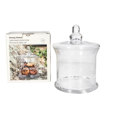 Danny Home Glass Sweets Jar 19cm at Zubaidas Homestore