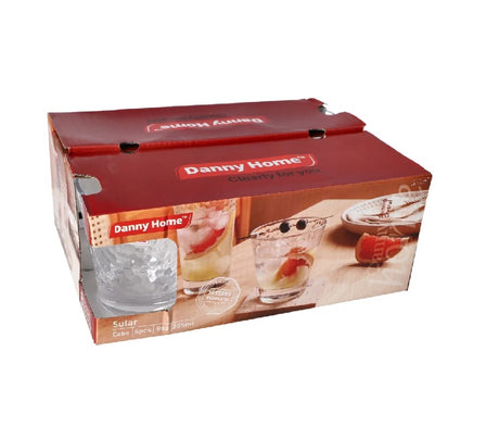 Danny Home Sular Shining Crystal Glasses 6pcs 255ml at Zubaidas Homestore