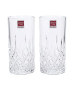 Danny Home Textured Crystal Glass Set of 2 310ml at Zubaidas Homestore