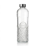 Danny Home Textured Embossed Glass Bottle 1000ml at Zubaidas Homestore