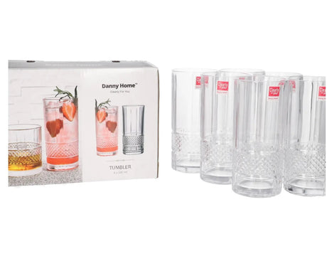 Danny Home Tumbler Glass 6pcs 330ml at Zubaidas Homestore