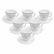 Danny Homes Cup and Saucer Set 6 Pieces Floral Line-Art at Zubaidas Homestore Pakistan