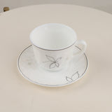Danny Homes Cup and Saucer Set 6 Pieces Floral Line-Art. #1 Home store for Home Shopping