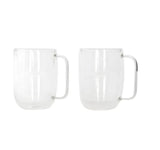 Danny Home Double Walled Glass Mug with Handle 200ml at Zubaidas Homestore Best for Home Shopping