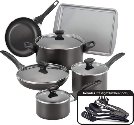 Farberware 15 Piece Dishwasher Safe Nonstick Cookware Set at Zubaidas Homestore - Pakistan's Favorite Destination for Home Shopping