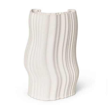 Ferm Living Moire Vase 3D Textured Ceramic Design at zubaidas Homestore