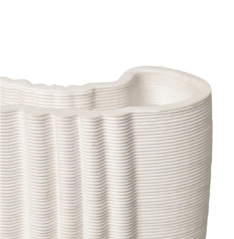 Ferm Living Moire Vase 3D Textured Ceramic Design at zubaidas Homestore Best Destination for Home Shopping