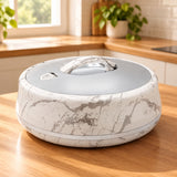 Golden Fire Insulated Hotpot 4 Liter White and Silver at Zubaidas Homestore
