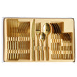MYD Hammer Design Cutlery Set 24 Pieces Golden at Zubaidas Homestore Pakistan