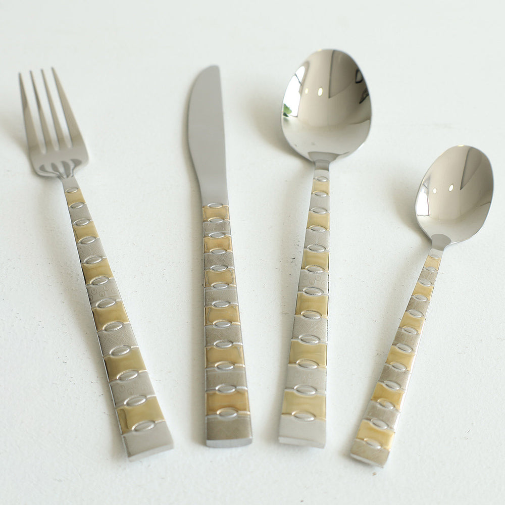 MYD Vintage Cutlery Set 24 Pieces Silver Golden. No1 Home Store In Pakistan