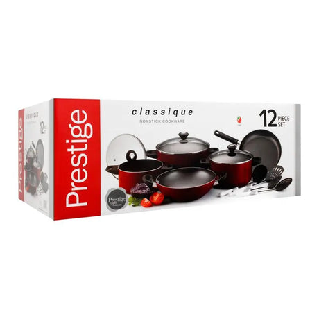 Prestige Classique 12 Piece Non-Stick Cookware Set at Zubaidas Homestore