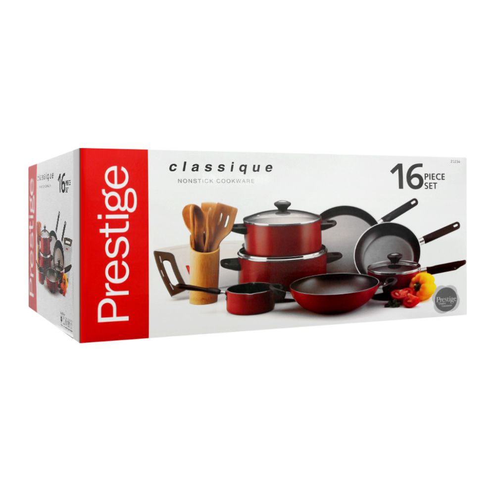 Prestige Classique 16 Piece Non-Stick Cookware Set at Zubaidas Homestore