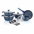 Prestige Essentials Granite 12 Piece Non-Stick Cast Aluminium Cookware Set Blue at Zubaidas Homestore
