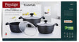 Prestige Essentials Granite 6 Piece Non-Stick Cast Aluminium Cookware Set Black at Zubaidas Homestore