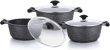 Shop the Prestige Essentials Granite 6 Piece Non-Stick Cast Aluminium Cookware Set Black at Zubaidas Homestore  Pakistan’s Trusted Home Shopping Store