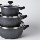 Prestige Essentials Granite 6 Piece Non-Stick Cast Aluminium Cookware Set . Shop Online at Zubaidas Homestore Pakistan