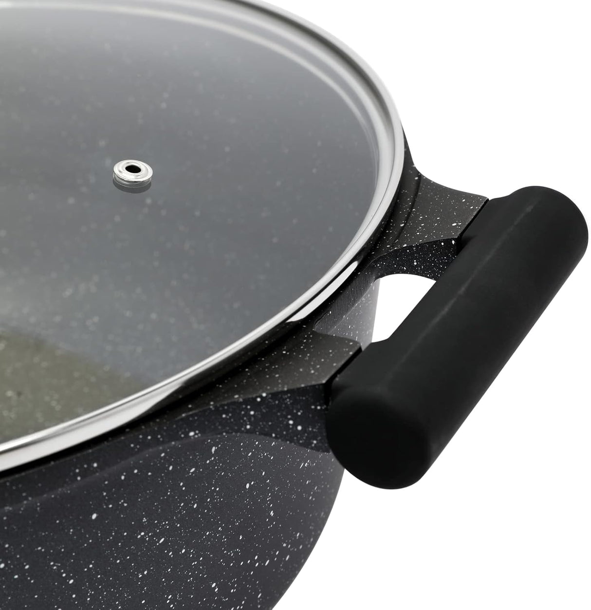 Prestige Essentials Granite 6 Piece Non-Stick Cast Aluminium Cookware Set Black at Zubaidas Homestore - Pakistan's Favorite Destination for Home Shopping