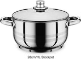 Prestige Stainless Steel 18/10 cookware set 12 Pieces at Zubaidas Homestore. Best Homestore In Pakistan 