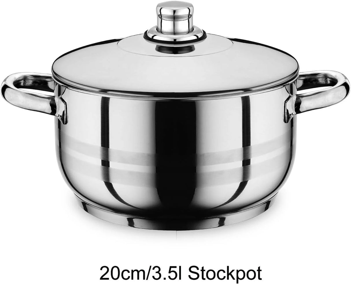 Prestige Stainless Steel 18/10 cookware set 12 Pieces at Zubaidas Homestore. Most Famous Homestore In Pakistan