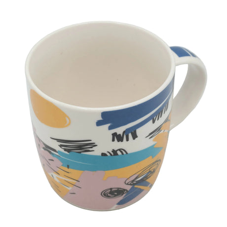 Abstract Art Ceramic Coffee Mug 420ml at Zubaidas Homestore Pakistan