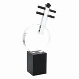 Abstract Musical Instrument Sculpture on Black Base at Zubaidas Homestore - The Largest Collection of Decor In Pakistan