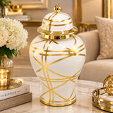 Abstract Pattern Ginger Jar at Zubaidas Homestore at Zubaidas Homestore