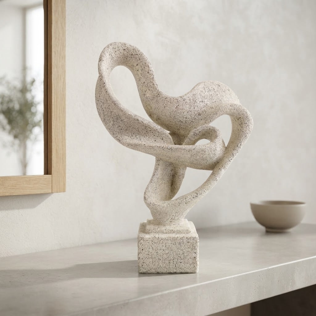 Abstract Sculptural Loop Decorative Statue 33cm at zubaidas Homestore