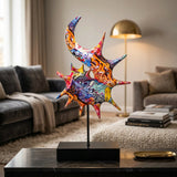 Abstract Seashell Resin Decorative Sculpture at Zubaidas Homestore