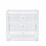 Acrylic 3 Drawer Cosmetic and Jewellery Organizer at Zubaidas Homestore Pakistan