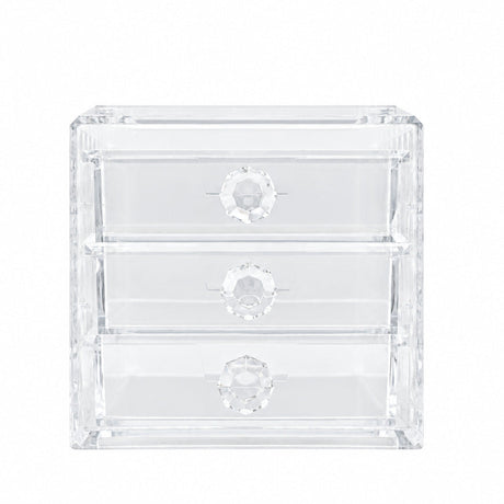 Acrylic 3 Drawer Cosmetic and Jewellery Organizer at Zubaidas Homestore Pakistan