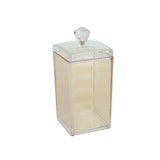 Acrylic Storage Jar Set of 3 Square Gold Lined at Zubaidas Homestore Best for Home Shopping