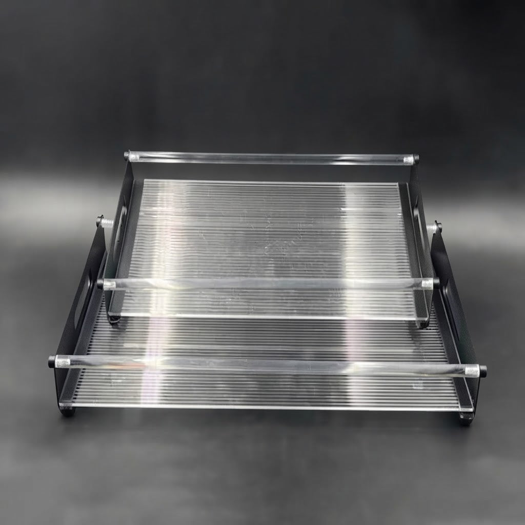 Acrylic Transparent Serving Tray 2 Pieces Set at Zubaidas Homestore 