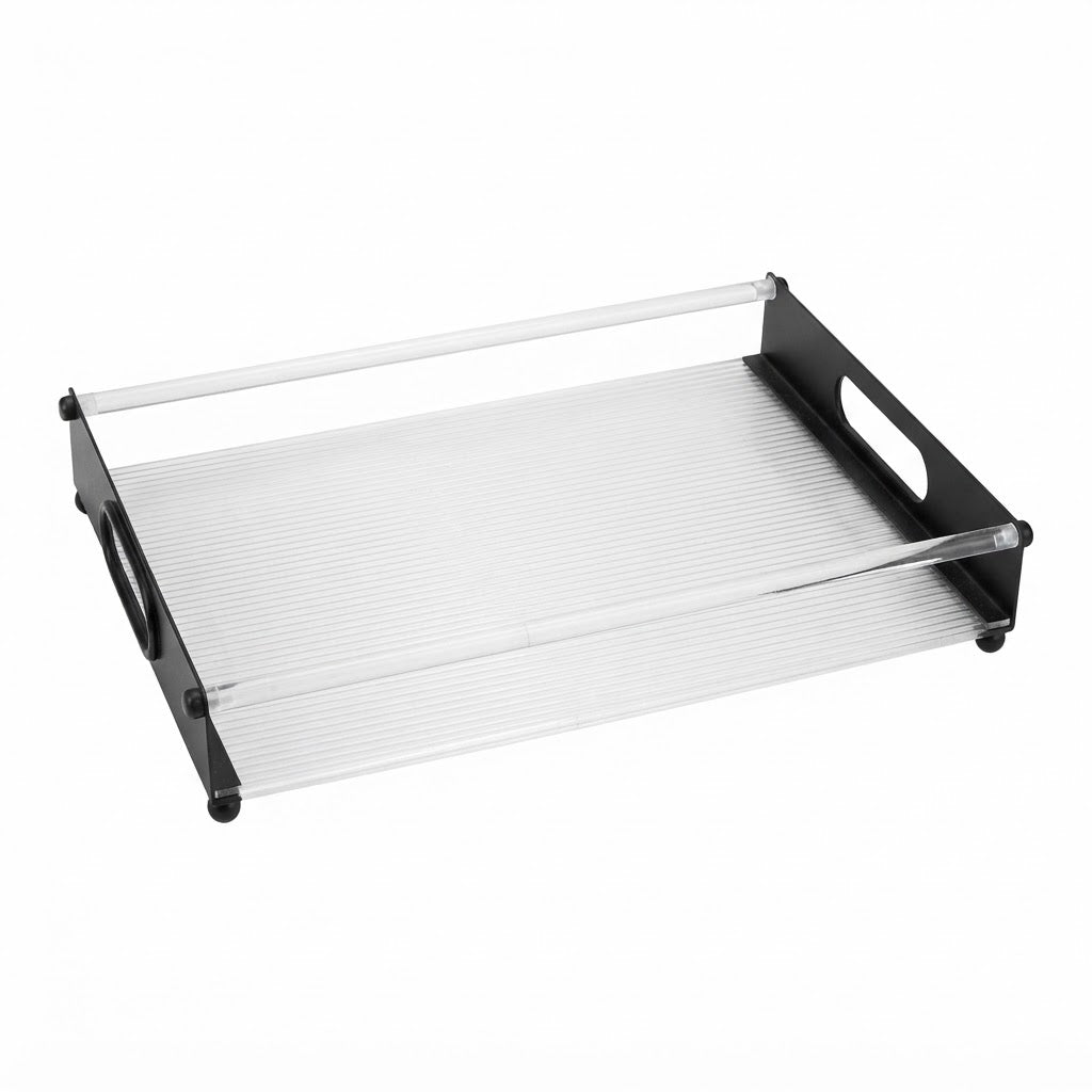 Acrylic Transparent Serving Tray 2 Pieces Set at Zubaidas Homestore. Most Trusted Homestore in Pakistan