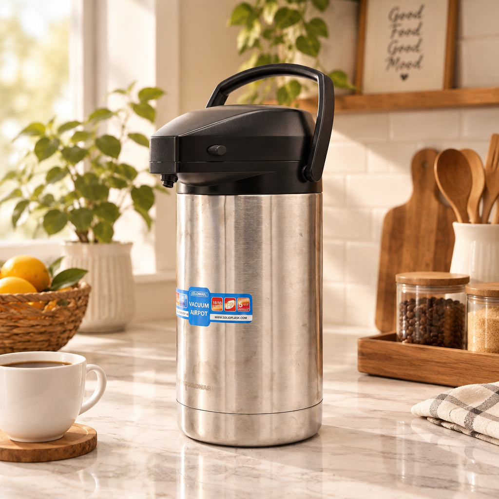 Airpot Vacuum Dispenser Stainless Steel 3 Liters at Zubaidas Homestore