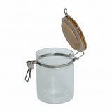 Airtight Glass Canister with Bamboo Clamp Lid at Zubaidas No#1 Homestore in Pakistan
