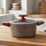AlpenBerg Non Stick Casserole Pot with Glass Lid 20cm at Zubaidas Homestore
