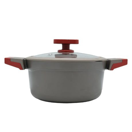 AlpenBerg Non Stick Casserole Pot with Glass Lid 20cm at Zubaidas Homestore Pakistan