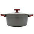 AlpenBerg Non Stick Casserole Pot with Glass Lid 24cm at Zubaidas Homestore Pakistan