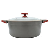 AlpenBerg Non Stick Casserole Pot with Glass Lid 32cm at Zubaidas Homestore Pakistan
